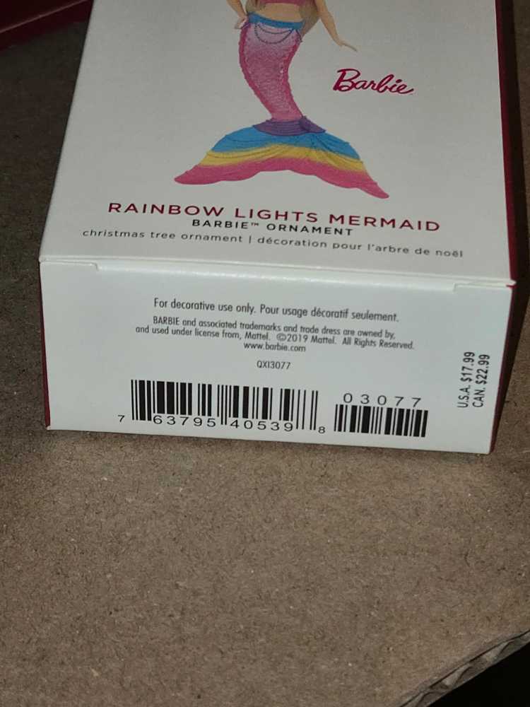 Barbie Rainbow Lights Mermaid - Barbie (Barbie) ornament collectible [Barcode 763795405398] - Main Image 3