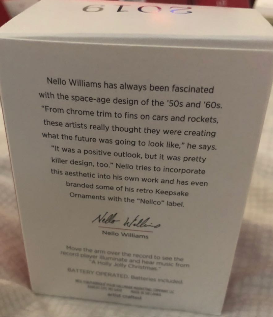 A Holly Jolly Christmas - Rudolph The Red-Nosed Reindeer (Record Player) ornament collectible [Barcode 763795489275] - Main Image 2