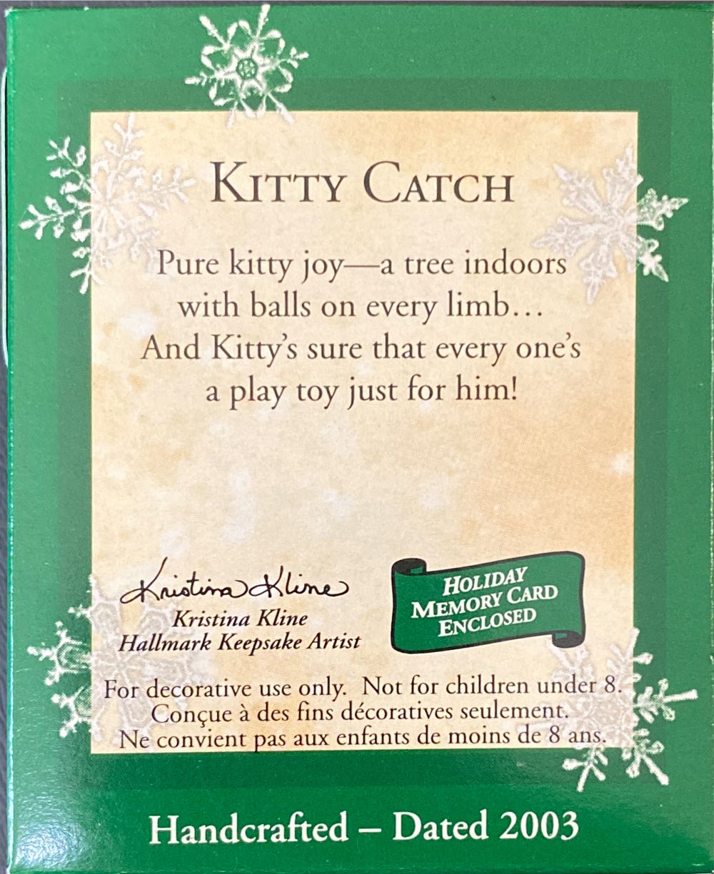 Kitty Catch - Miniature Ornaments (Miniature) ornament collectible [Barcode 015012741520] - Main Image 2