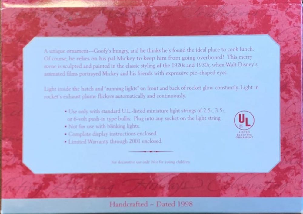 Mickey’s Comet - Mickey And Pluto (Disney’s Mickey & Co) ornament collectible [Barcode 015012427363] - Main Image 3