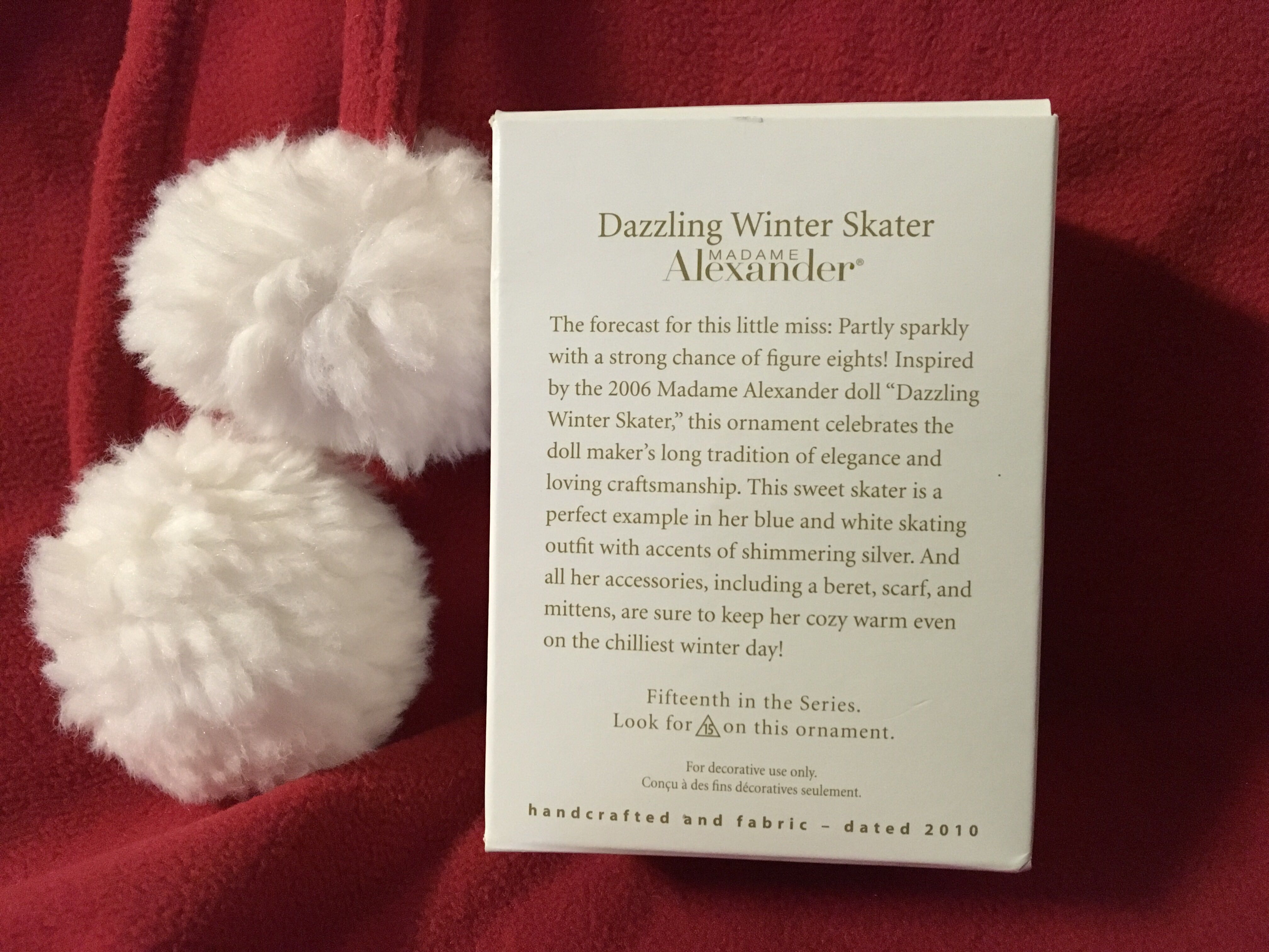 MA#15 Dazzling Winter Skater - Madame Alexander (Madame Alexander) ornament collectible [Barcode 795902133740] - Main Image 2