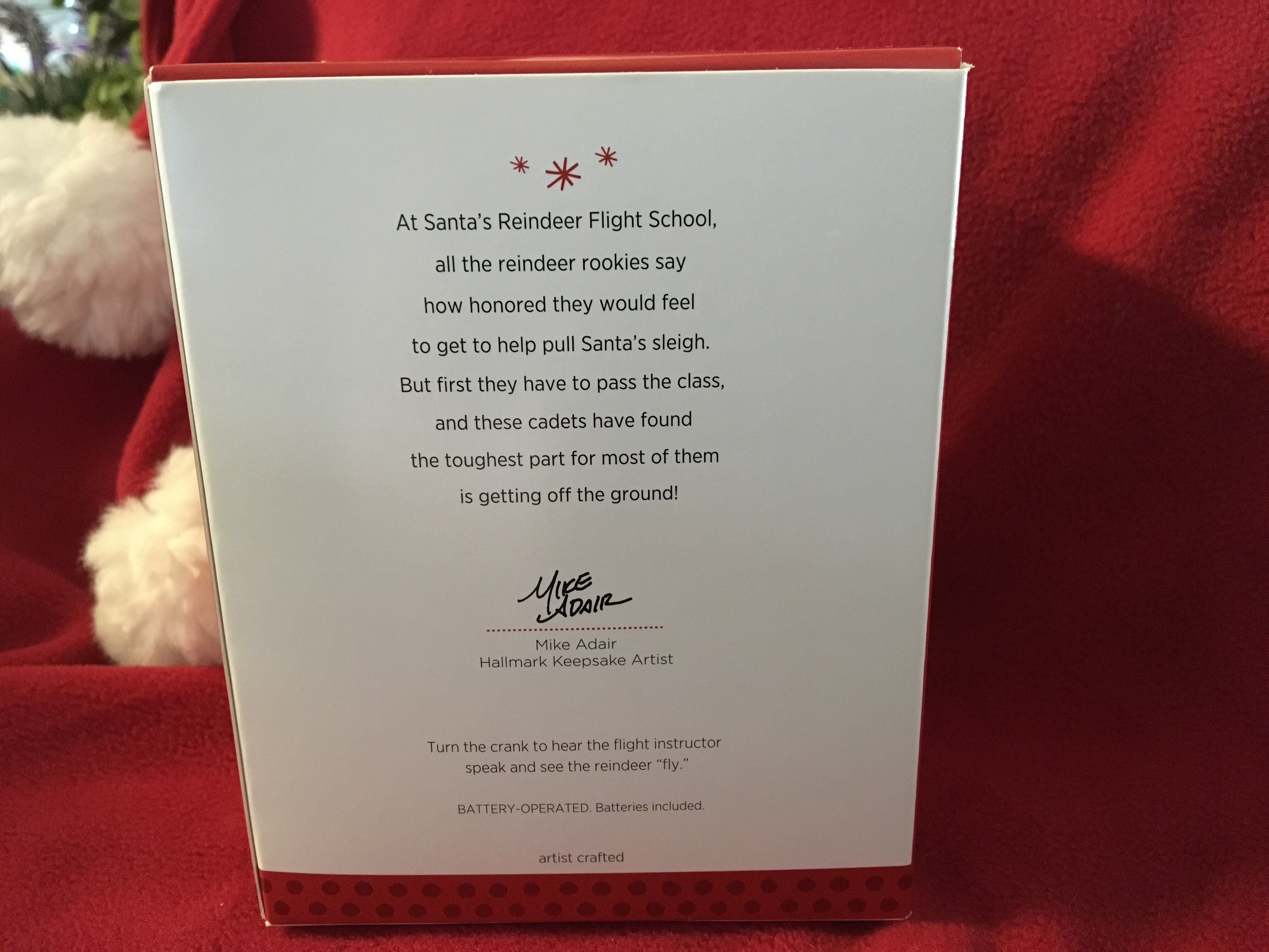 Santa’s Reindeer Flight School - Santa’s Reindeer Flight School (Magic Sound And Motion) ornament collectible [Barcode 795902355340] - Main Image 2