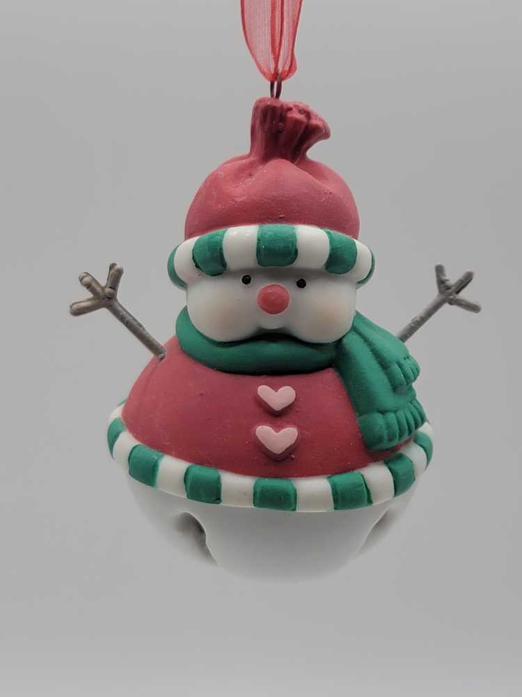 Snow Belles - Snowman (Snowmen, Bells) ornament collectible [Barcode 015012693010] - Main Image 3