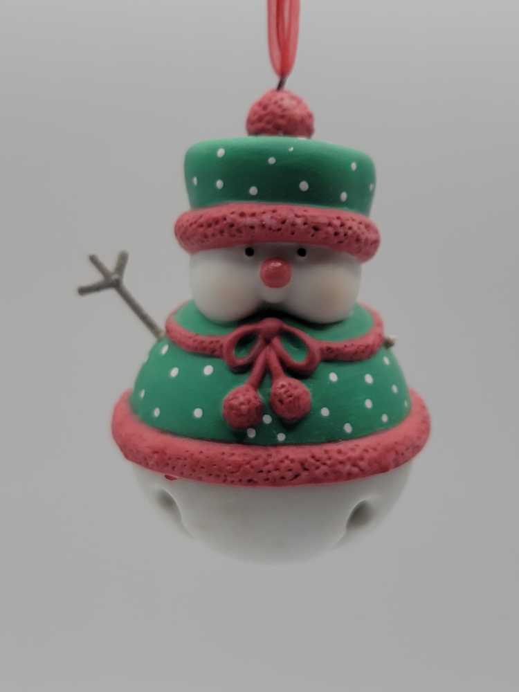 Snow Belles - Snowman (Snowmen, Bells) ornament collectible [Barcode 015012693010] - Main Image 4