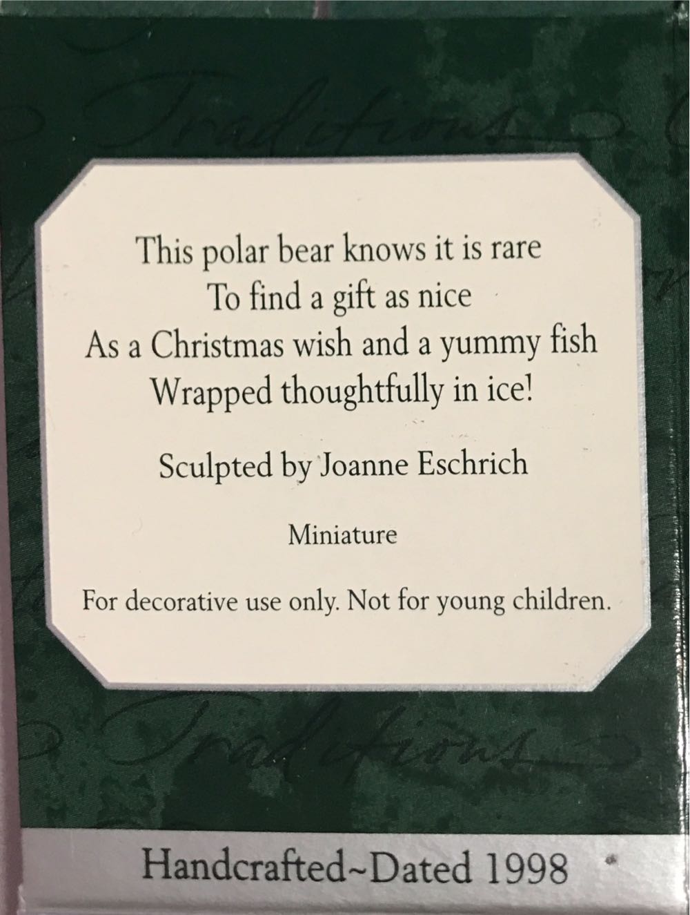 Tasty Surprise - Animals (Bears) ornament collectible [Barcode 015012431148] - Main Image 2