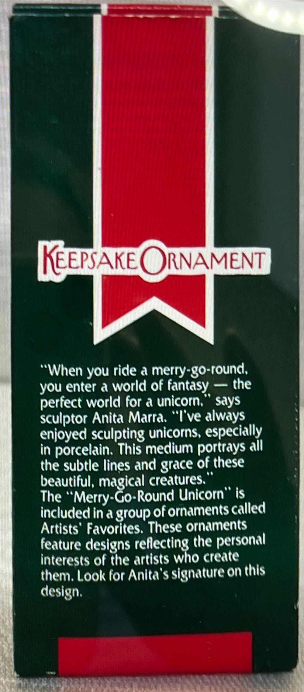 Merry-Go-Round Unicorn  ornament collectible - Main Image 2