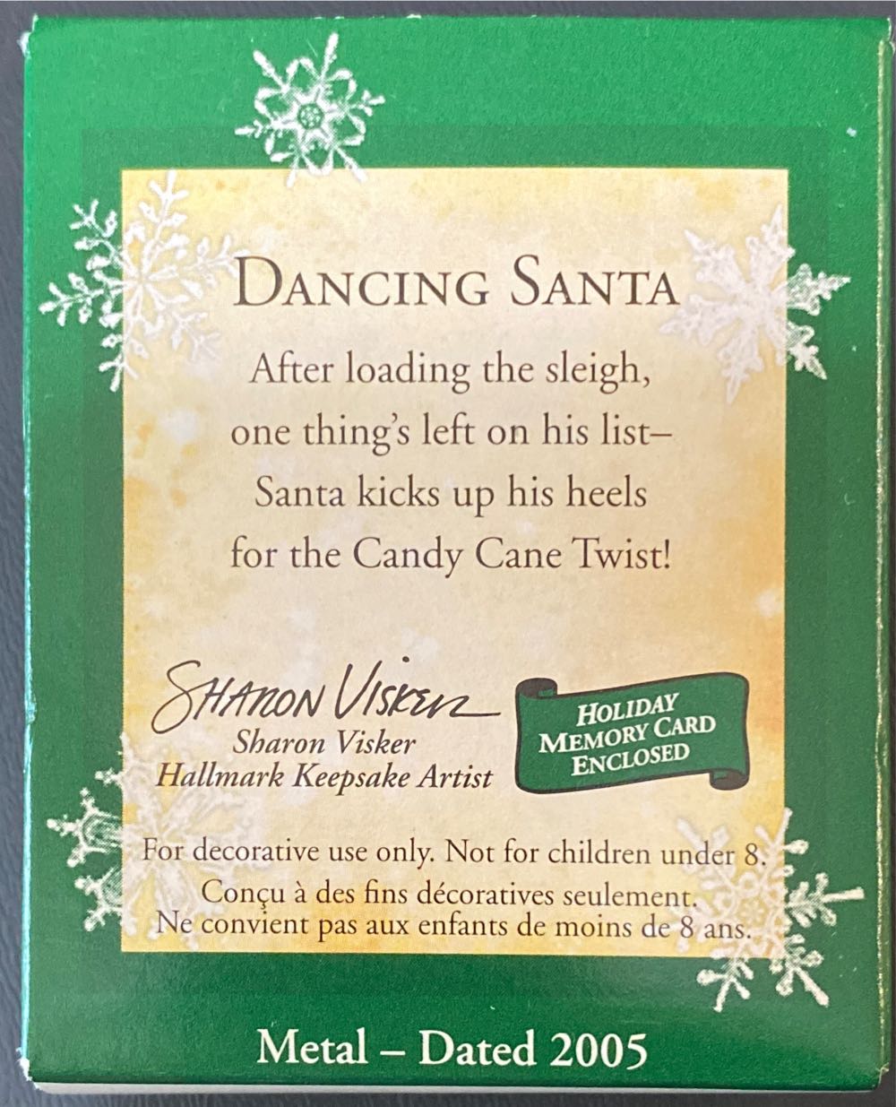 Miniature Dancing Santa - Miniature (Santas) ornament collectible [Barcode 015012871968] - Main Image 2