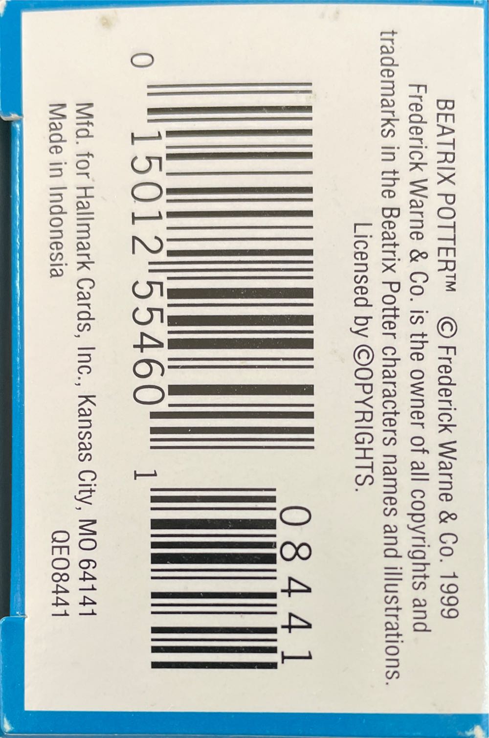 BP#5F Mr. Jeremy Fisher - Beatrix Potter (Books) ornament collectible [Barcode 015012554601] - Main Image 3