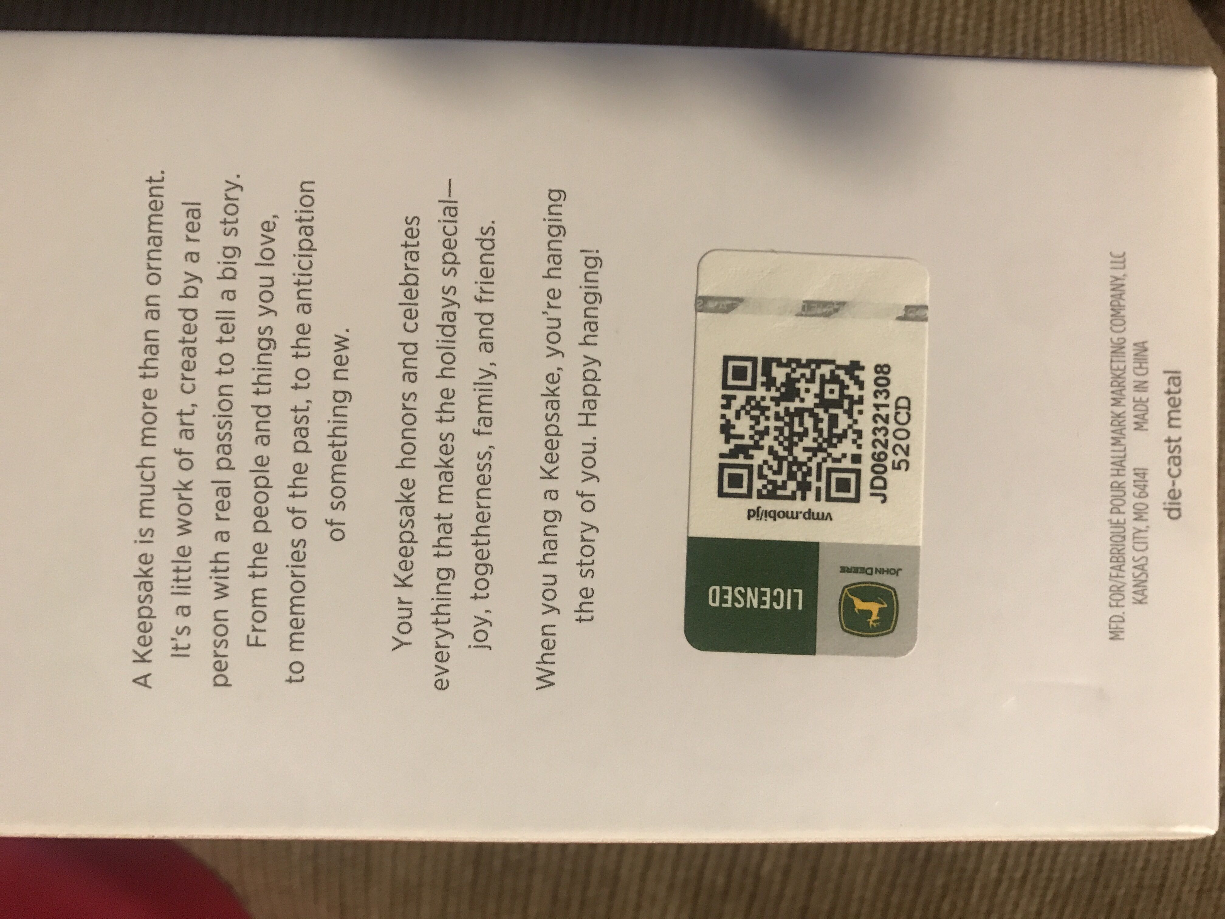 JD 2018 John Deere 8800 Self-Propelled Forage Harvester - John Deere (John Deere) ornament collectible [Barcode 763795318698] - Main Image 2