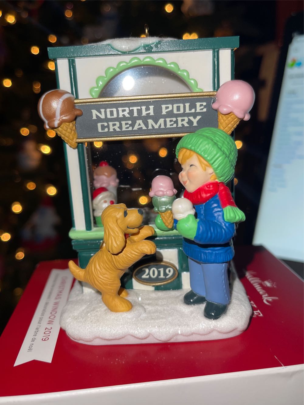 Christmas Window #17 2019, North Pole Creamery - Christmas Windows (17th In Series: North Pole Creamery) ornament collectible [Barcode 763795455454] - Main Image 4
