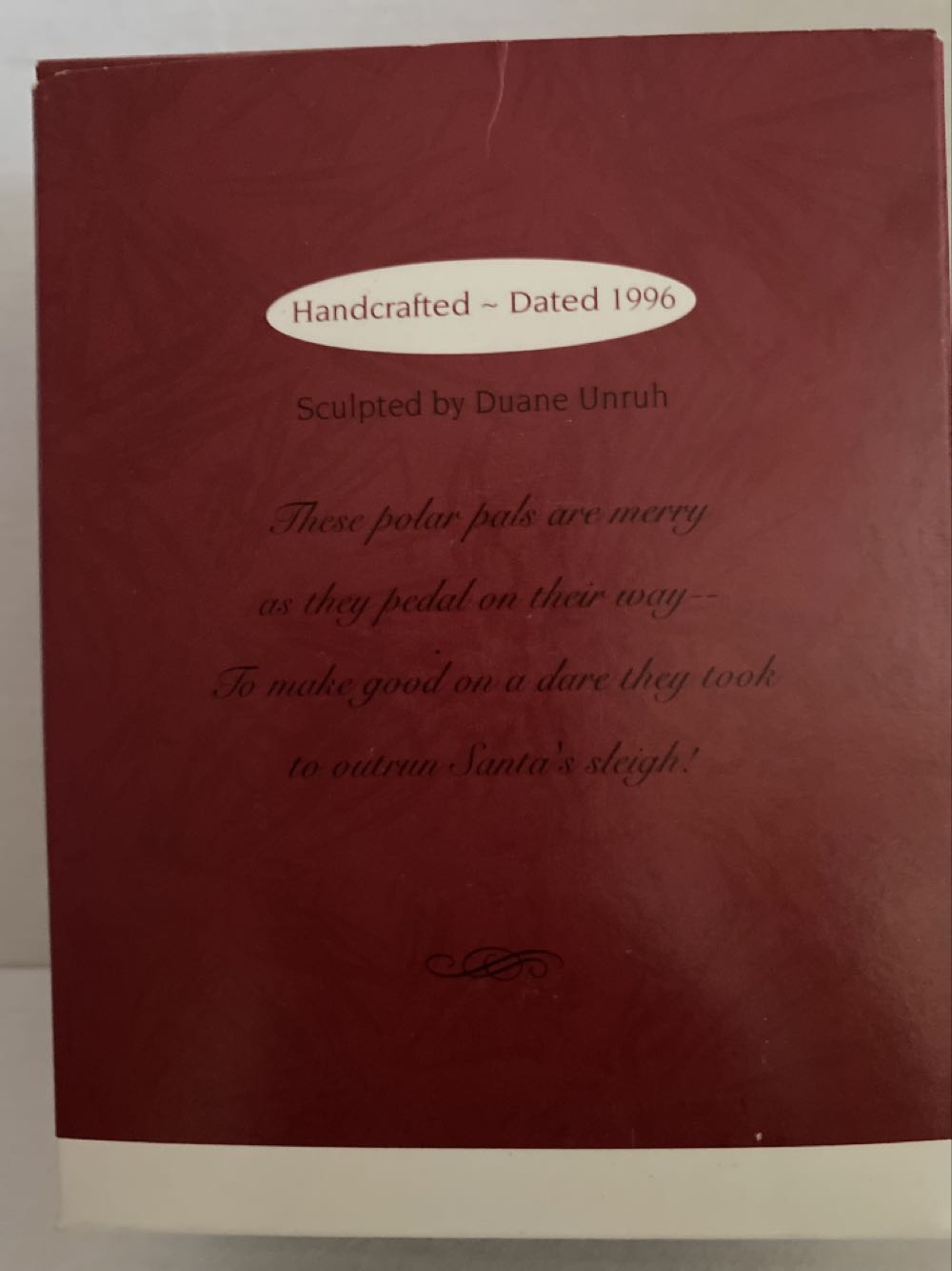 Polar Cycle - Penguins (Polar Bear, Penguin, Cycling, Sports) ornament collectible [Barcode 015012362312] - Main Image 2