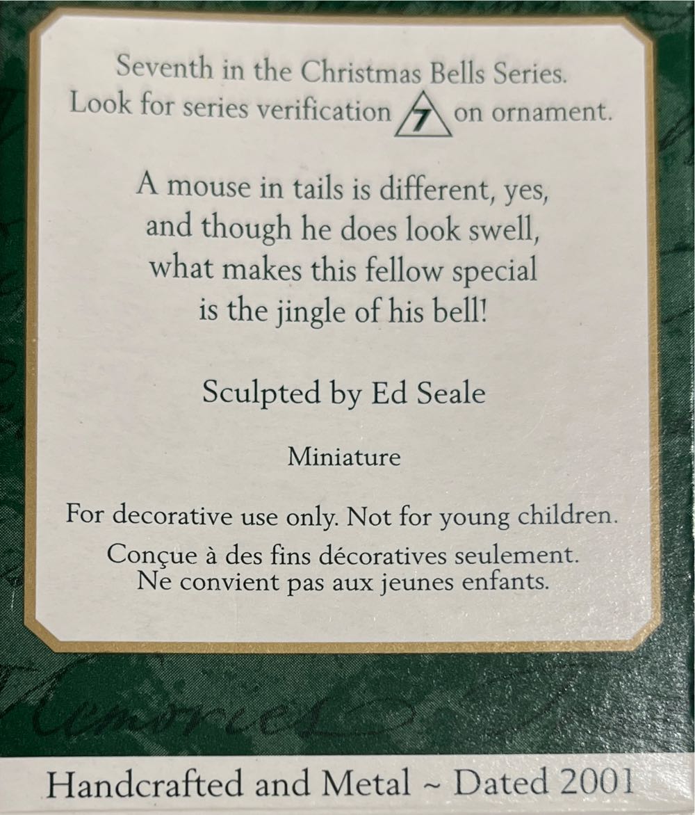 Christmas Bells - Christmas Bells Miniature (Miniature) ornament collectible [Barcode 015012608847] - Main Image 2