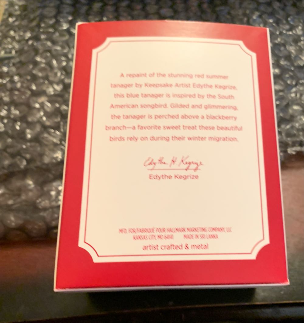 Blue-Gray Tanager - The Beauty Of Birds (Special Edition) ornament collectible [Barcode 763795463350] - Main Image 2