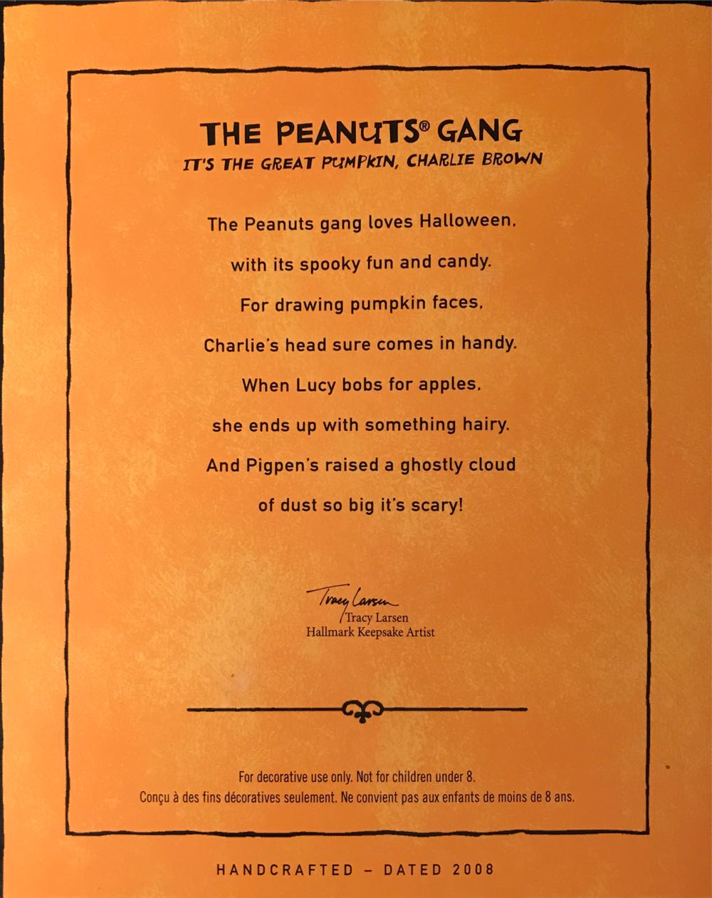 Halloween Collection Miniature Peanuts Gang It’s the Great Pumpkin, Charlie Brown - The Peanuts Gang (Halloween) ornament collectible [Barcode 795902037192] - Main Image 2