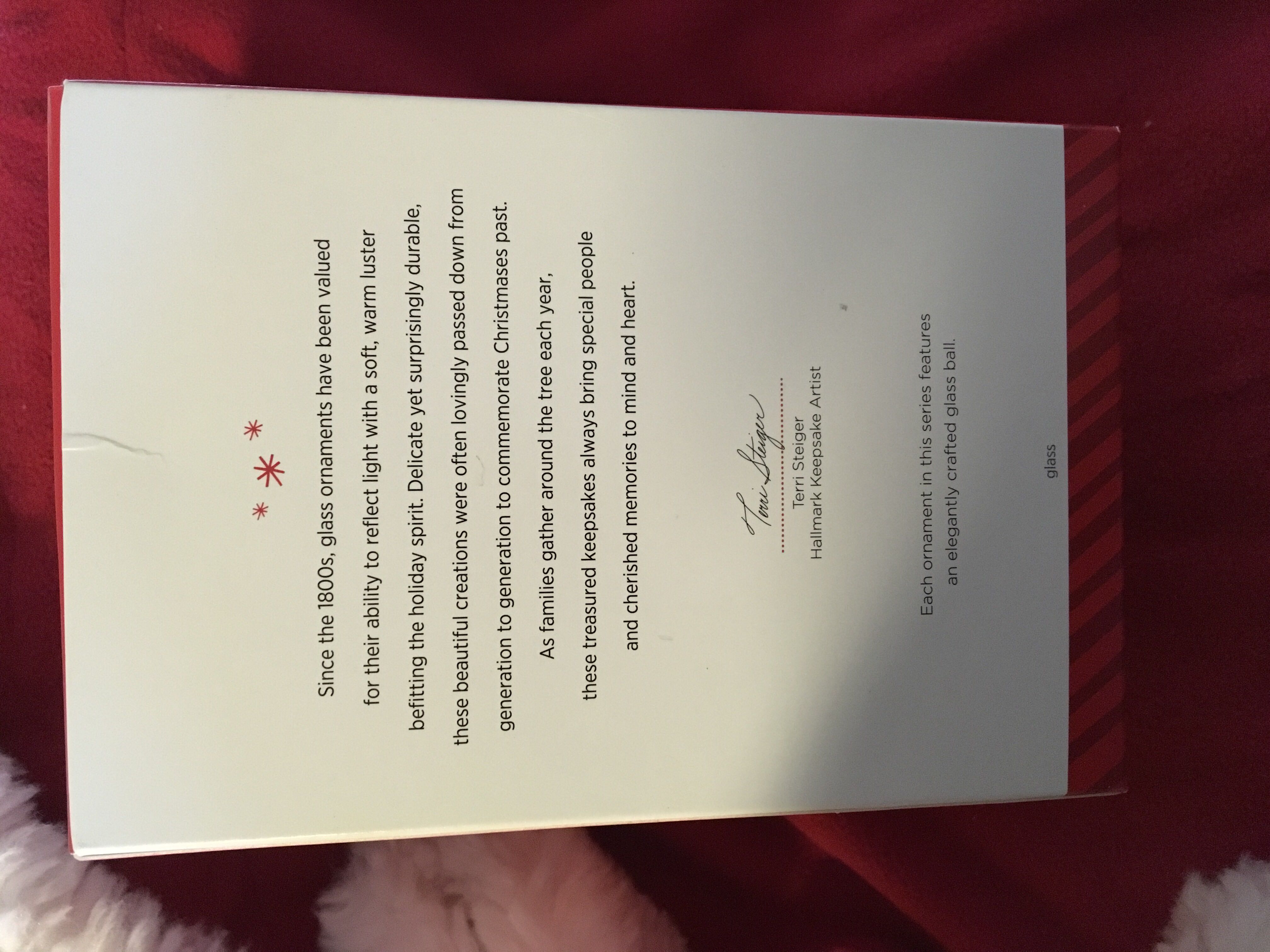 Blown Glass Blue Ball 2nd In Series - Christmas Commemorative (Christmas Commemorative) ornament collectible [Barcode 795902430962] - Main Image 2