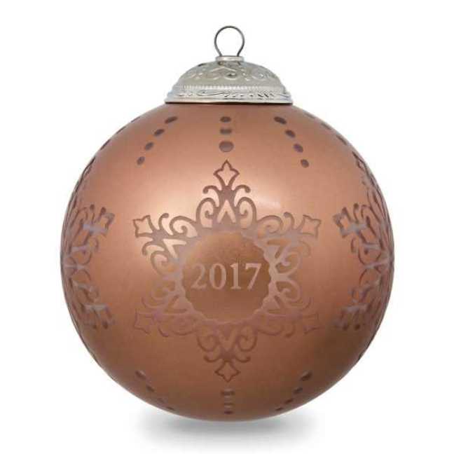 Christmas Commemorative 2017 #5 - Christmas Commemorative (Glass Ball) ornament collectible [Barcode 763795252923] - Main Image 3