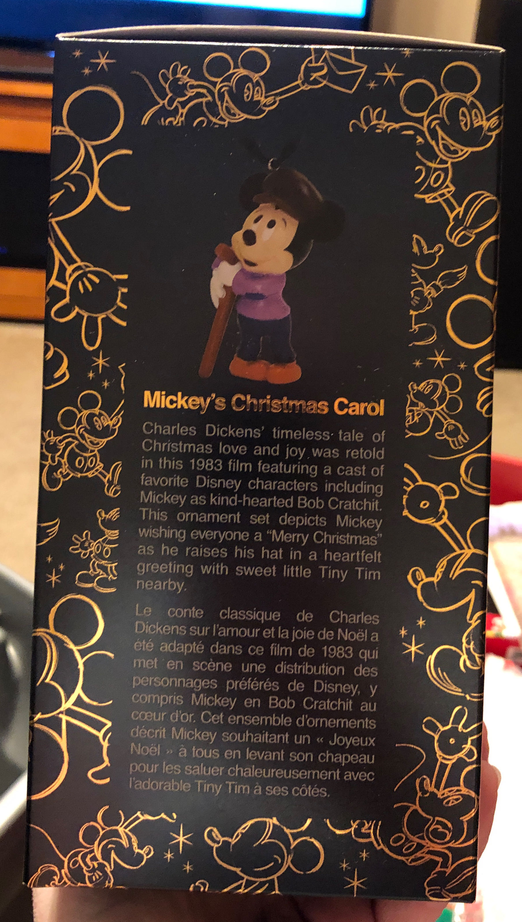 Mickey & Morty Mouse as Bob & Tiny Tim Cratchit - Sketchbook Ornaments (Disney’s Mickey’s Christmas Carol) ornament collectible [Barcode 465058477882] - Main Image 3