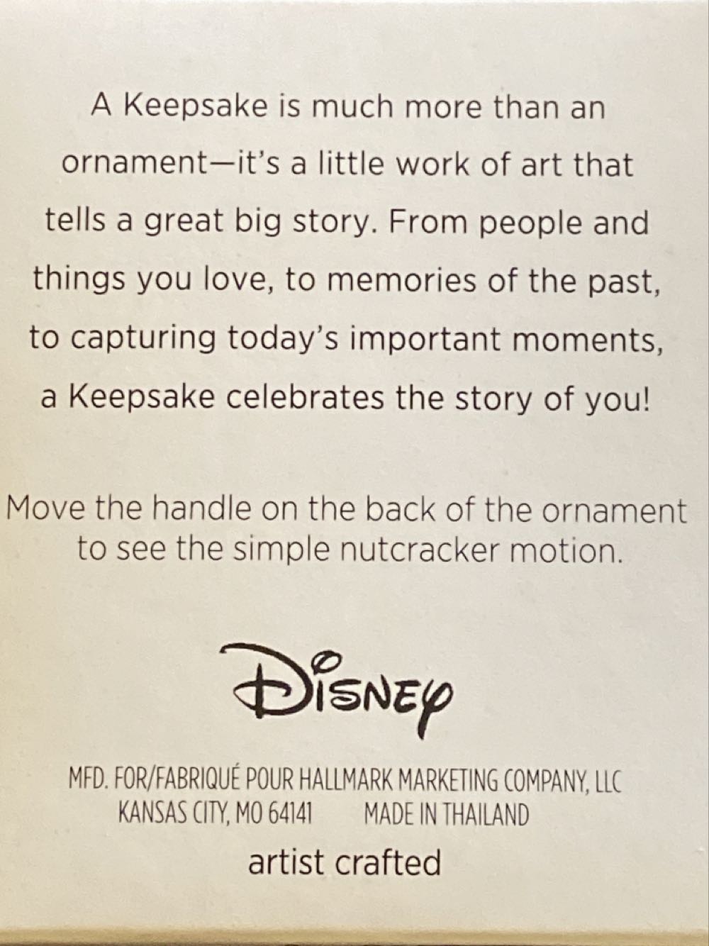 Nutcracker Mickey - Disney (Keepsake Miniature) ornament collectible [Barcode 763795404568] - Main Image 2