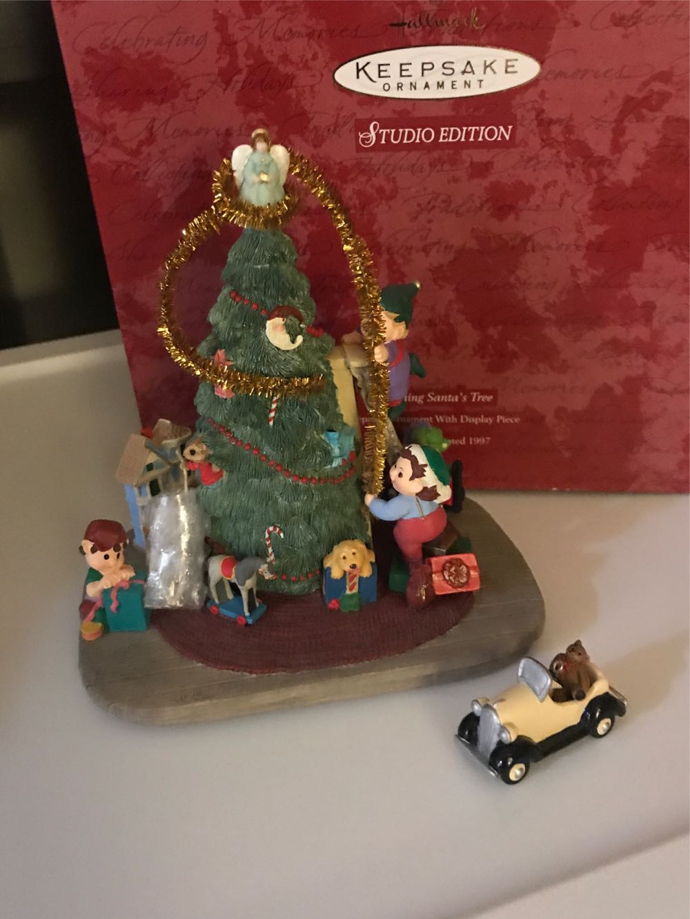 Trimming Santa’s Tree 1997 - KOC Club ornament collectible - Main Image 2