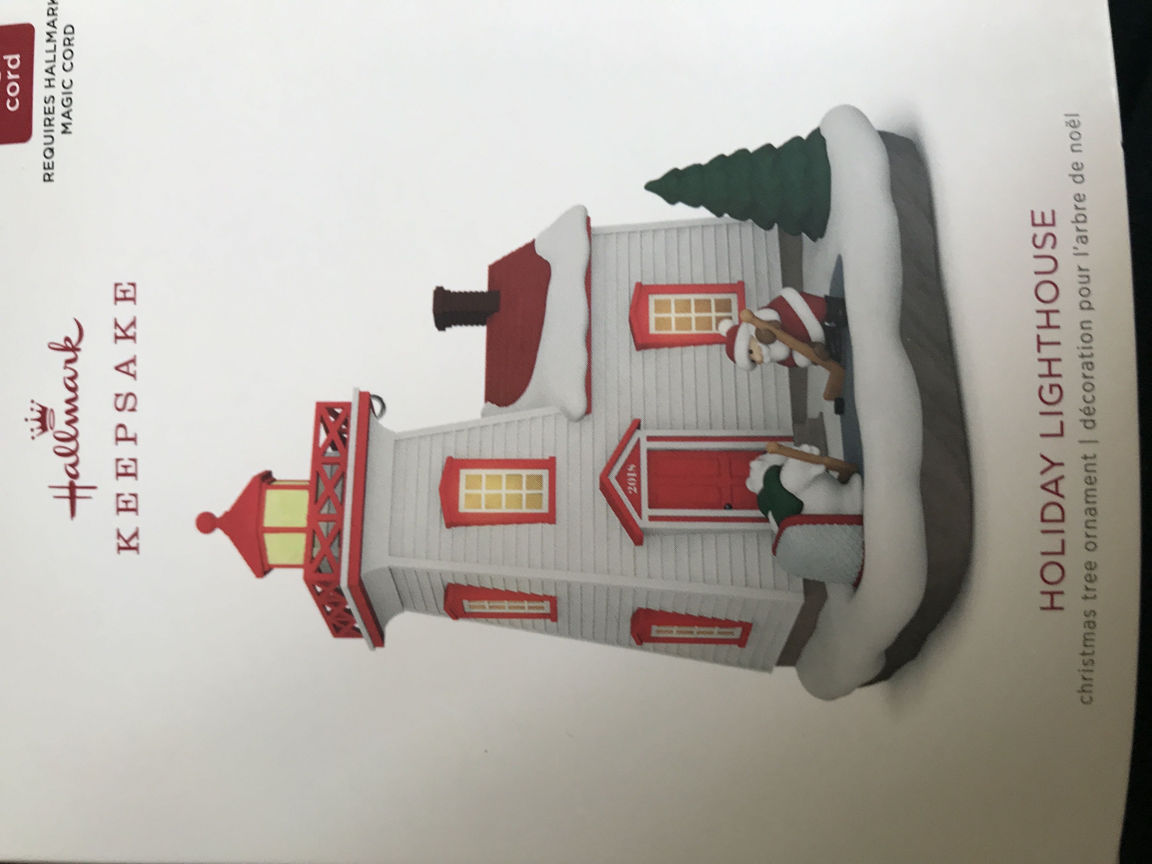 F&F Silver Winter Scene finial with Burgundy trim