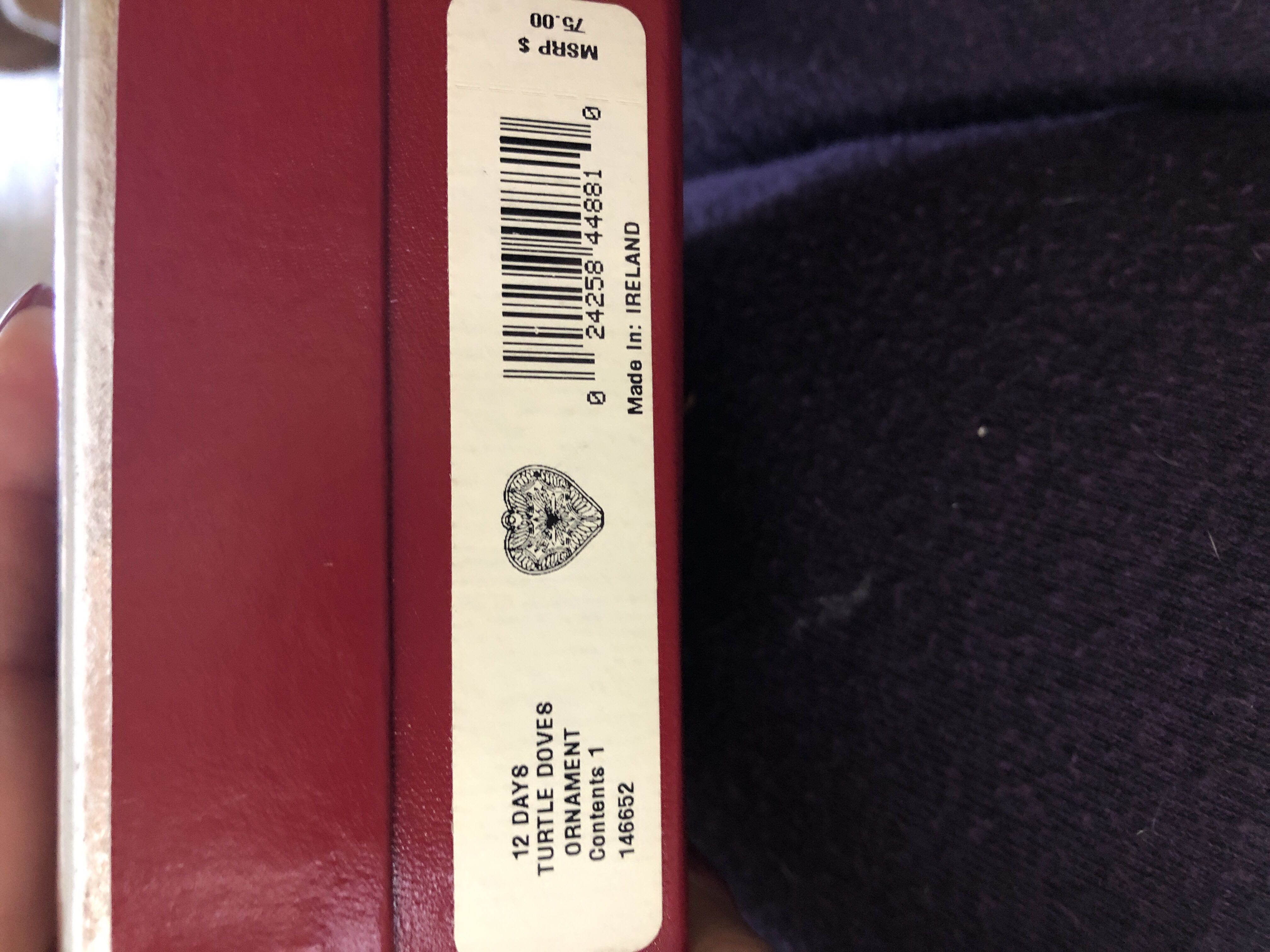 Loretta Eby Clear ball with Tiny White dots & Multicolor Splotches