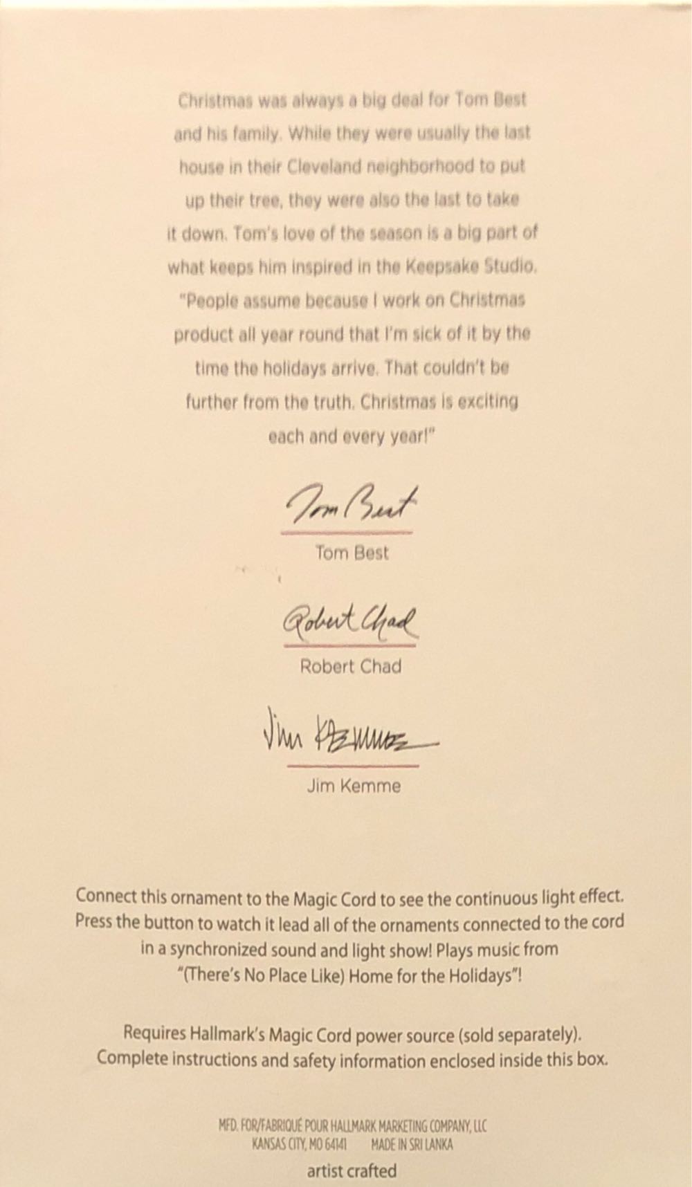 Stockings Hung With Care - Once Upon A Christmas (Tom Best Santa Story) ornament collectible [Barcode 763795343423] - Main Image 2