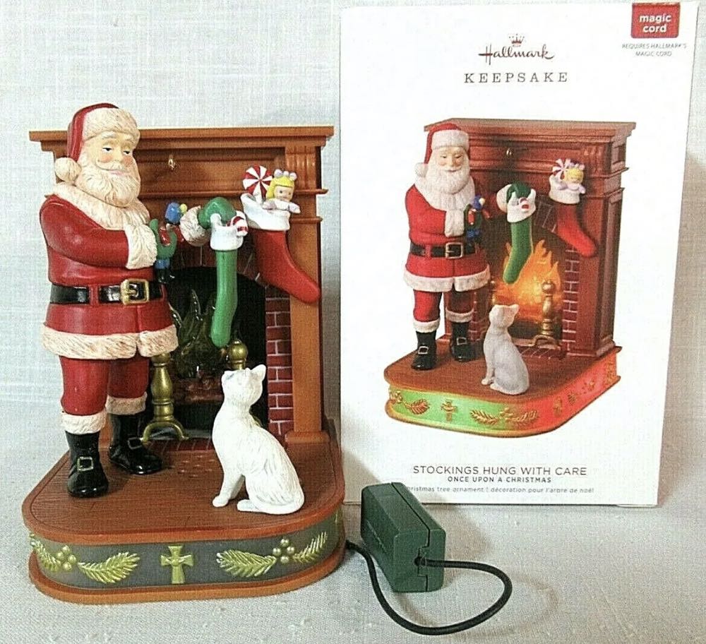 Stockings Hung With Care - Once Upon A Christmas (Tom Best Santa Story) ornament collectible [Barcode 763795343423] - Main Image 4