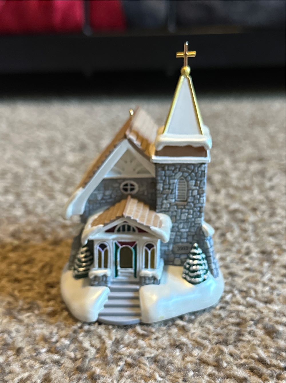 Church Candlelight Services #6 (2003) Fieldstone Church - Candlelight Services (Church, Magic, Legacy Cord) ornament collectible [Barcode 015012722932] - Main Image 3