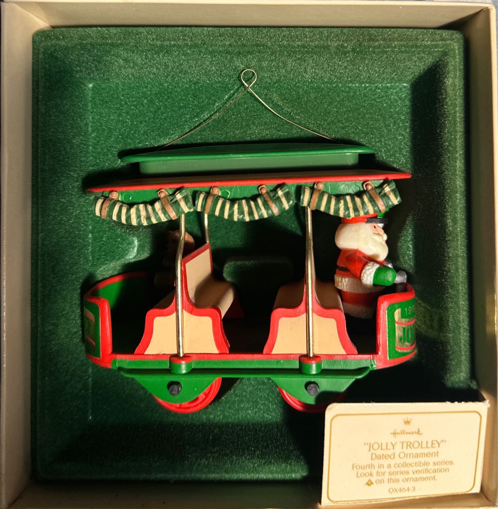 Here Comes Santa 4 - Jolly Trolley - Here Comes Santa (Santa) ornament collectible - Main Image 2