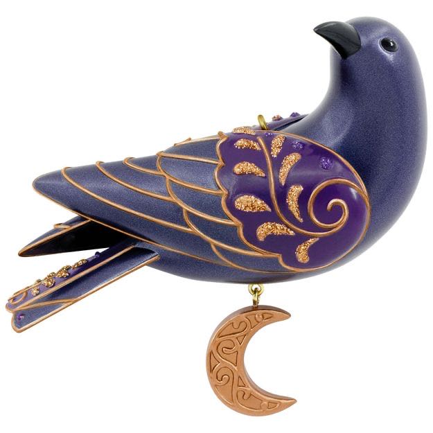 Beauty Of Birds Mini - Stately Little Raven - Halloween Miniature (Birds, Halloween, Mini) ornament collectible [Barcode 763795460601] - Main Image 2