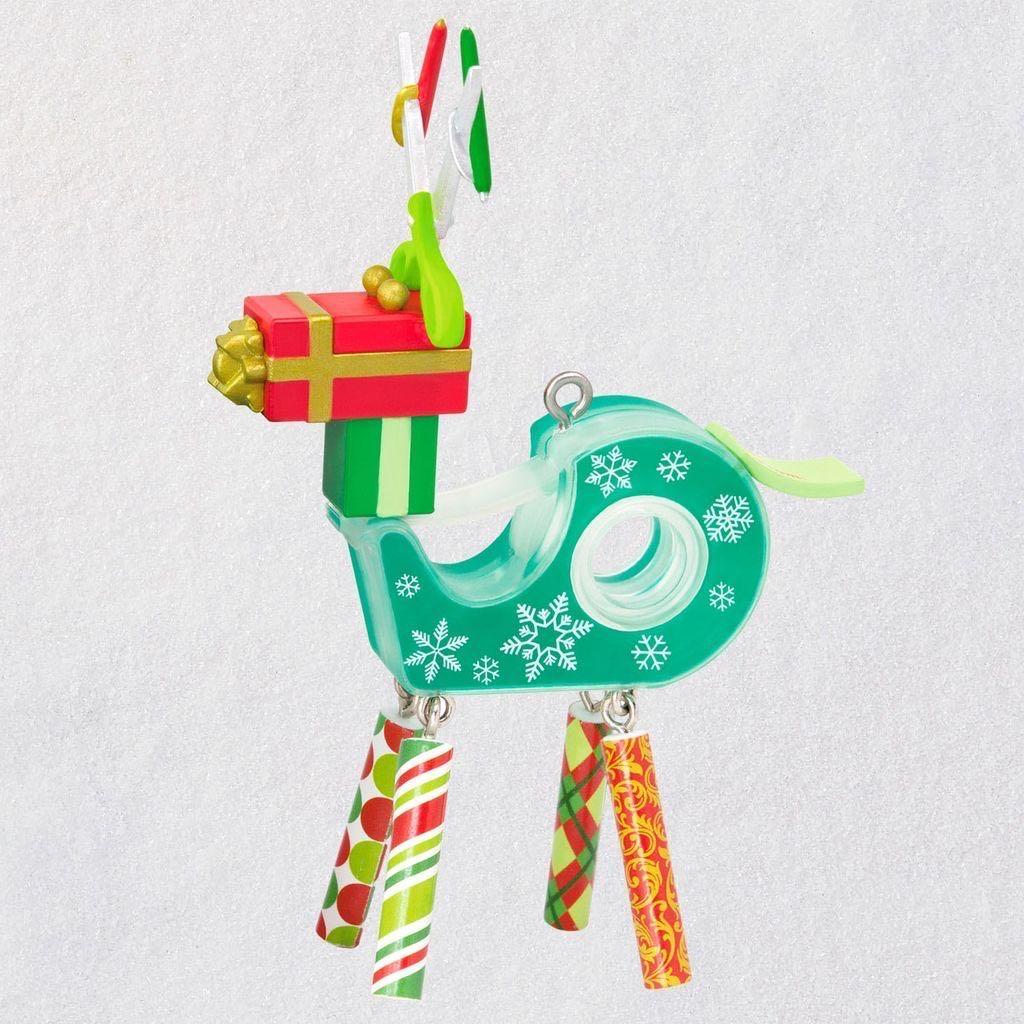 2019 That’s A Wrap - Abstract Reindeer (Wrapping Deer) ornament collectible [Barcode 763795513796] - Main Image 2