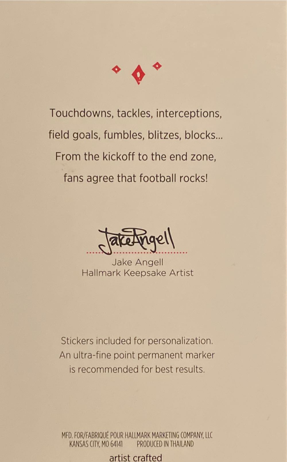 Nacho - 2015 - Football Star - Misc ornament collectible [Barcode 763795988921] - Main Image 2