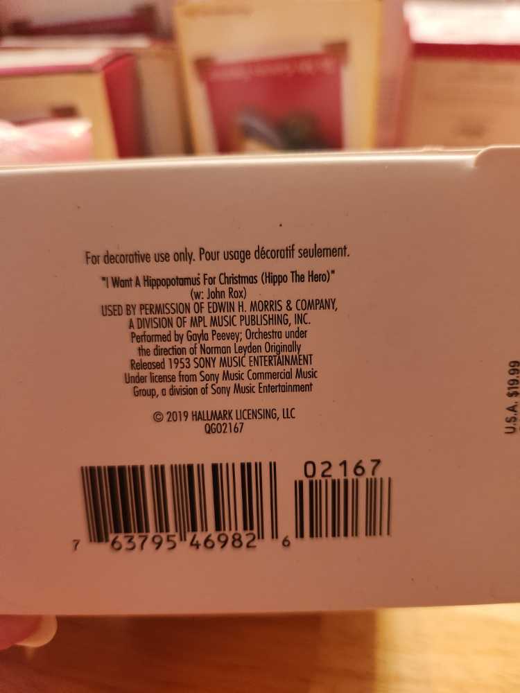 I Want A Hippopotamus For Christmas - I Want A Hippopotamus For Christmas (I Want A Hippopotamus For Christmas) ornament collectible [Barcode 763795469826] - Main Image 3