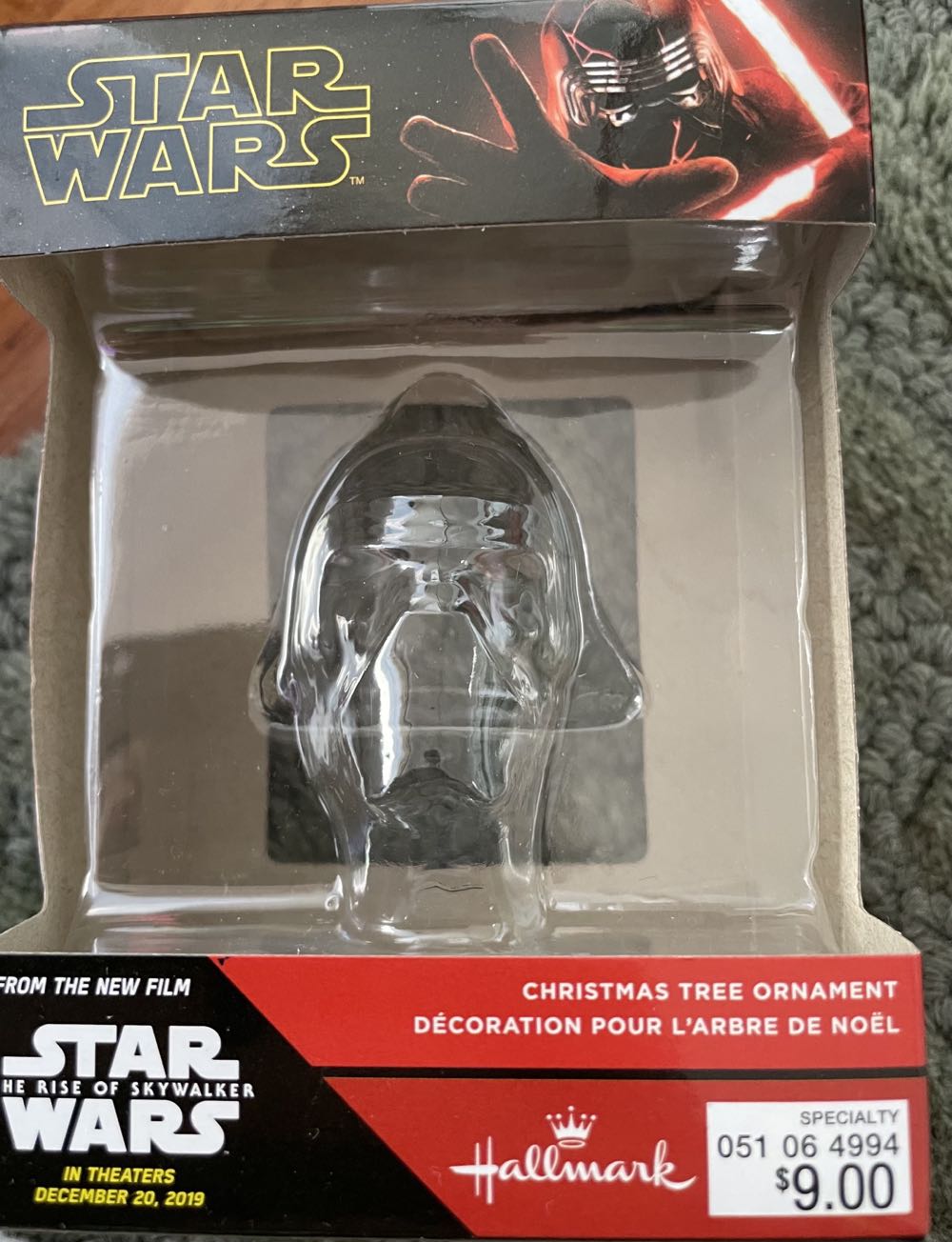 Clear Plastic Santa 1988