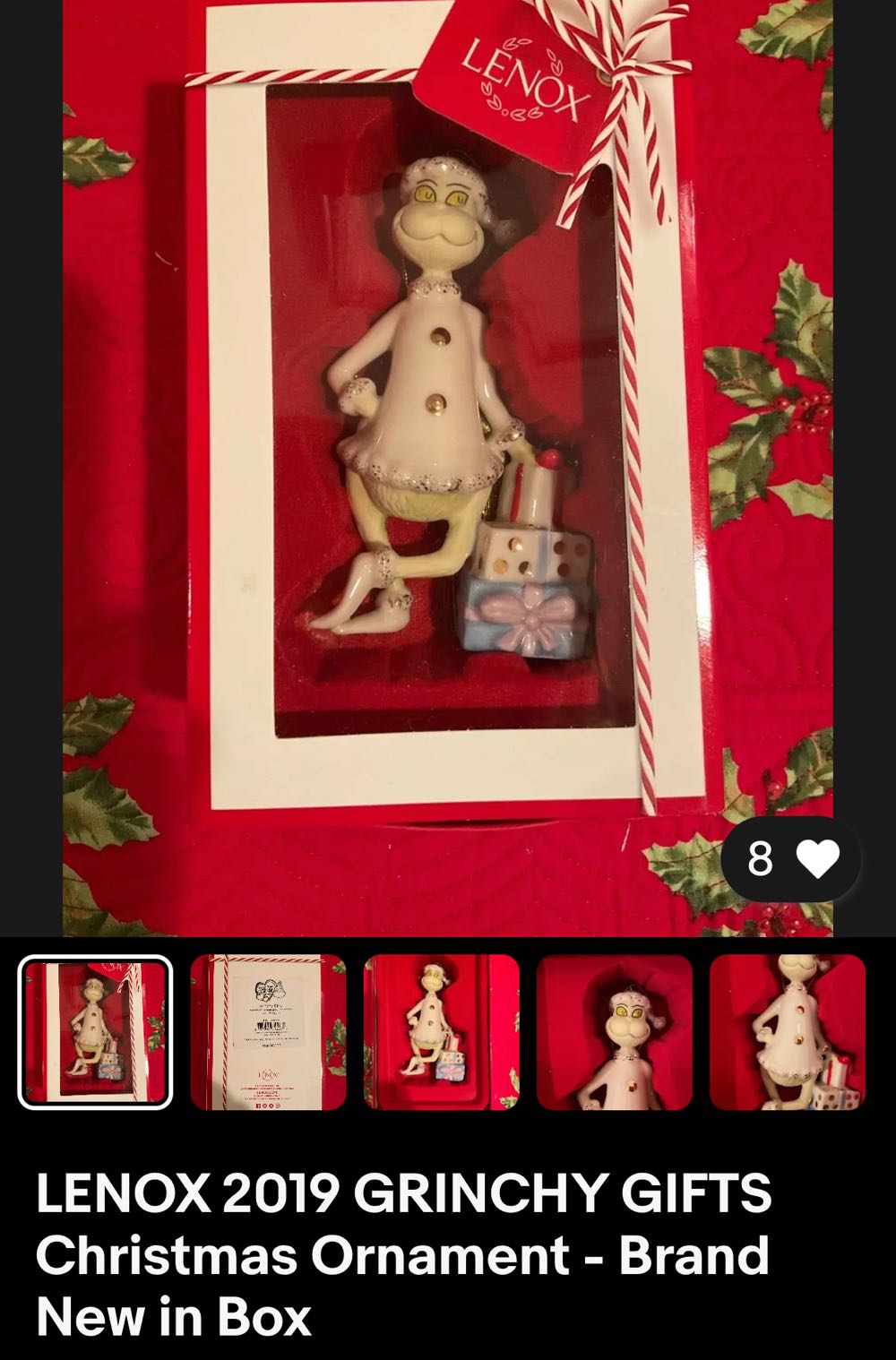 Lenox Grinchy Gifts - Grinch (Dr. Seuss) ornament collectible - Main Image 2