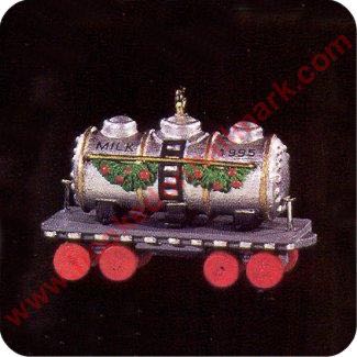 Noel R.R. #7 - Milk Tank Car - Noel R. R. Miniature (Miniature Railroad) ornament collectible [Barcode 015012181258] - Main Image 2