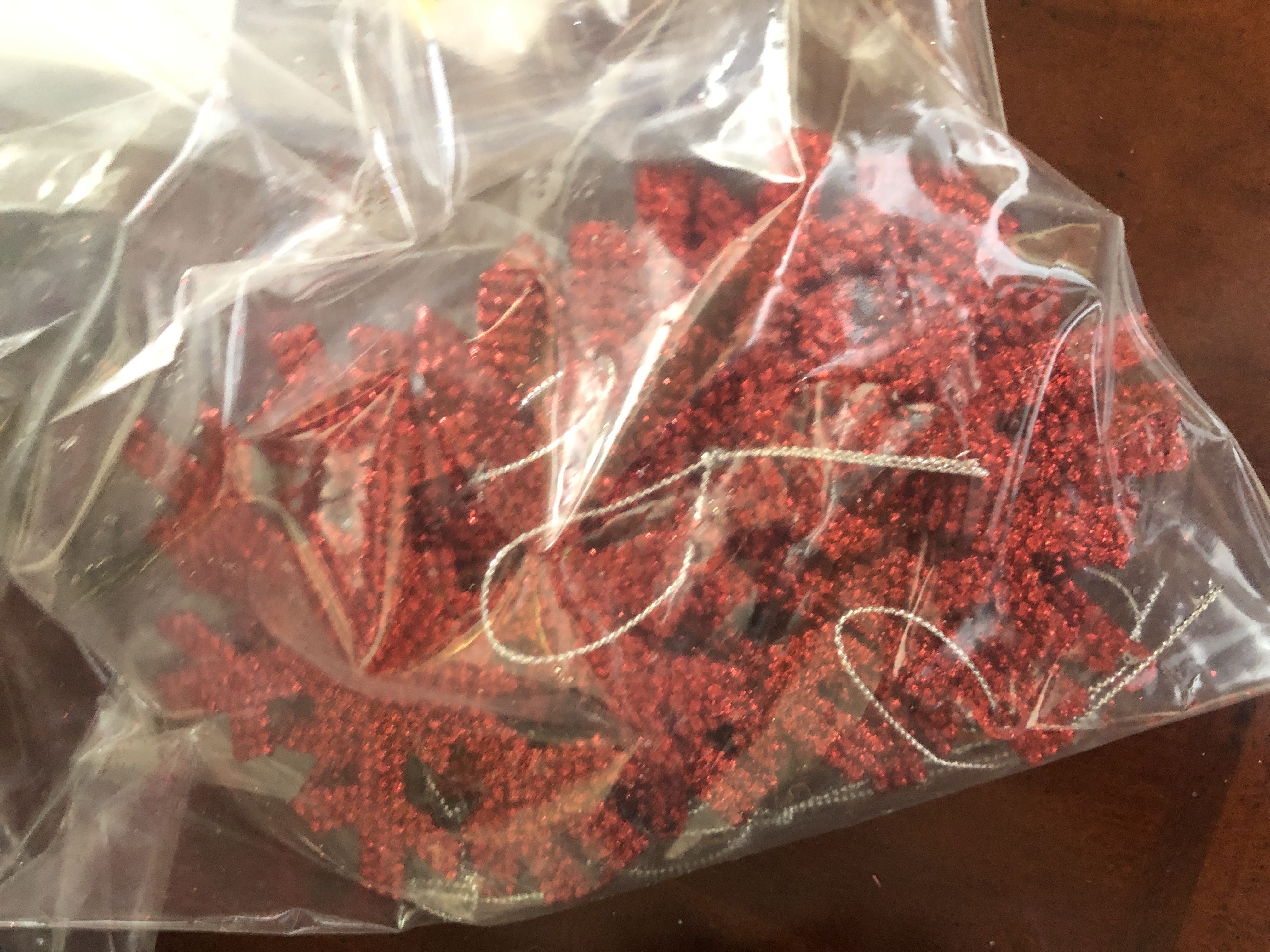 Walmart Glitter Snowflake  ornament collectible - Main Image 3