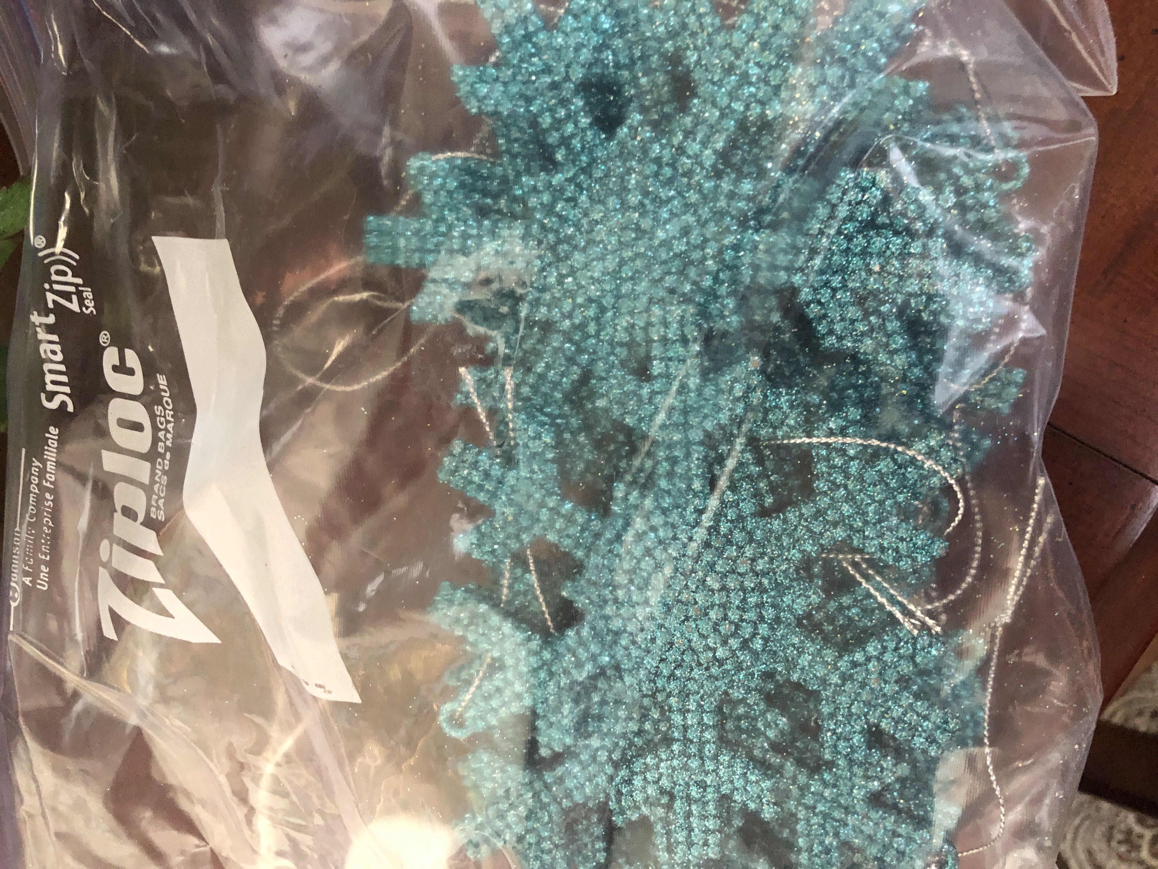 Walmart Glitter Snowflake  ornament collectible - Main Image 4