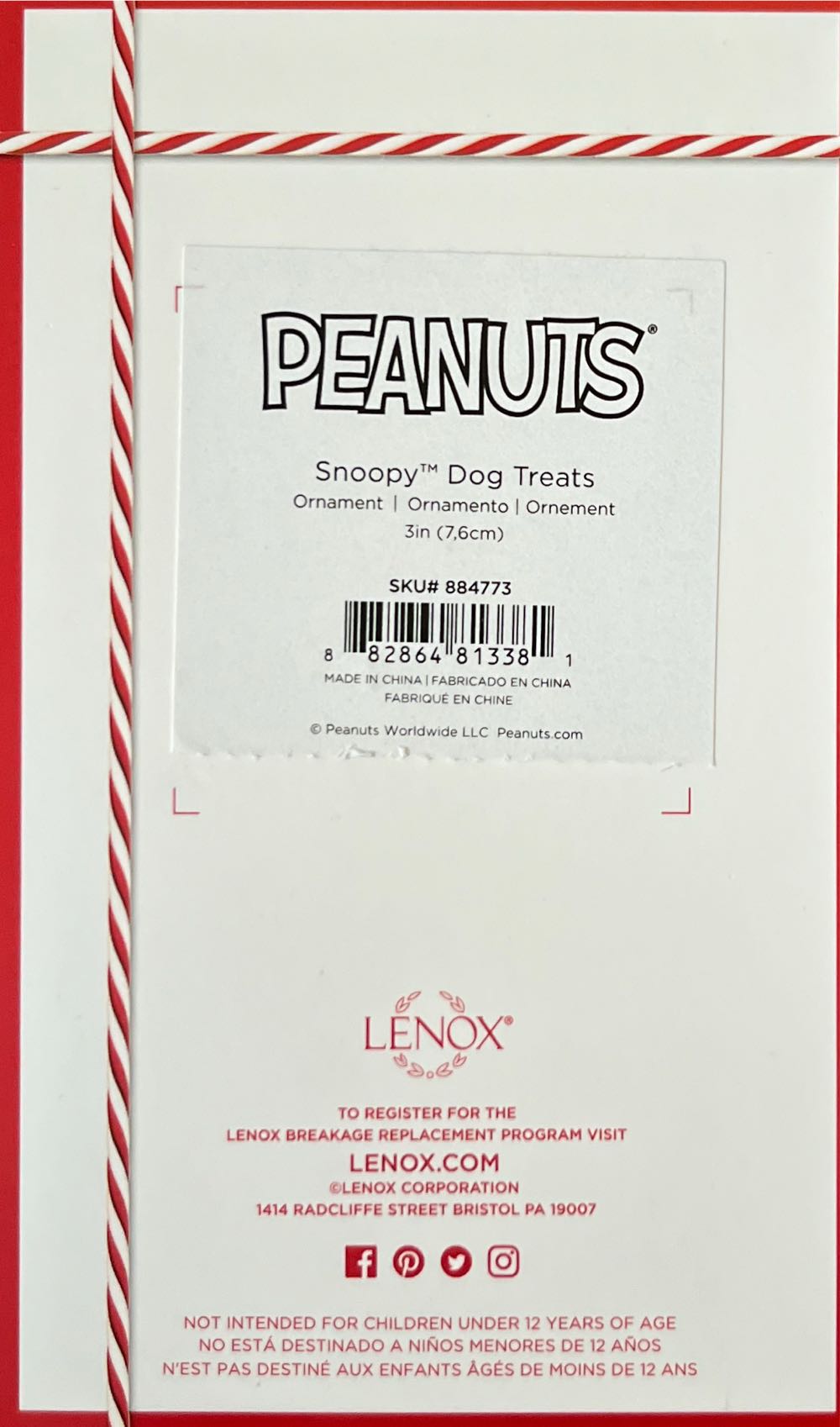 Snoopy Dog Treats - Snoopy (Peanuts) ornament collectible [Barcode 882864813381] - Main Image 2
