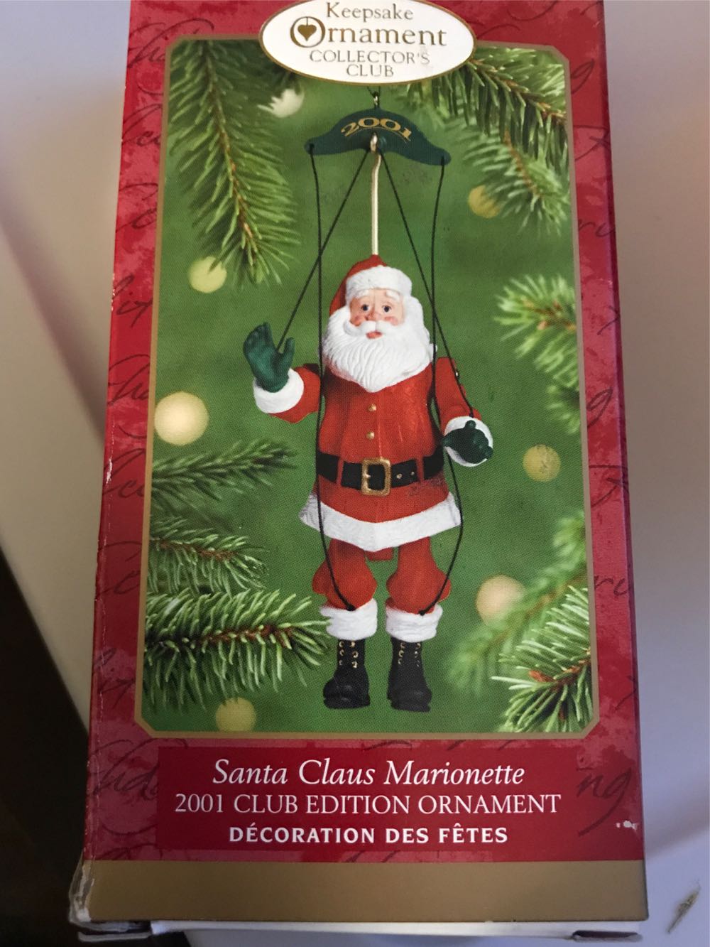 Santa Claus Marionette - Member Exclusive (Santa) ornament collectible [Barcode 015012625042] - Main Image 1