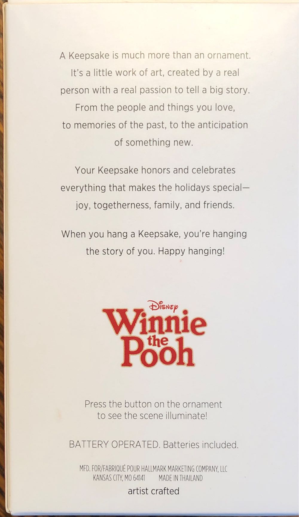 Home Is Where The Hunny Is - None (Disney Winnie the Pooh) ornament collectible [Barcode 763795404889] - Main Image 2