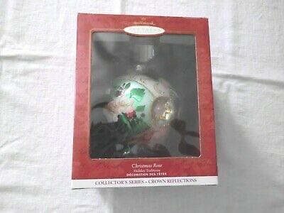 Christmas Rose 3rd & Final In The Series - Crown Reflections Blown Glass ornament collectible [Barcode 015012566154] - Main Image 2