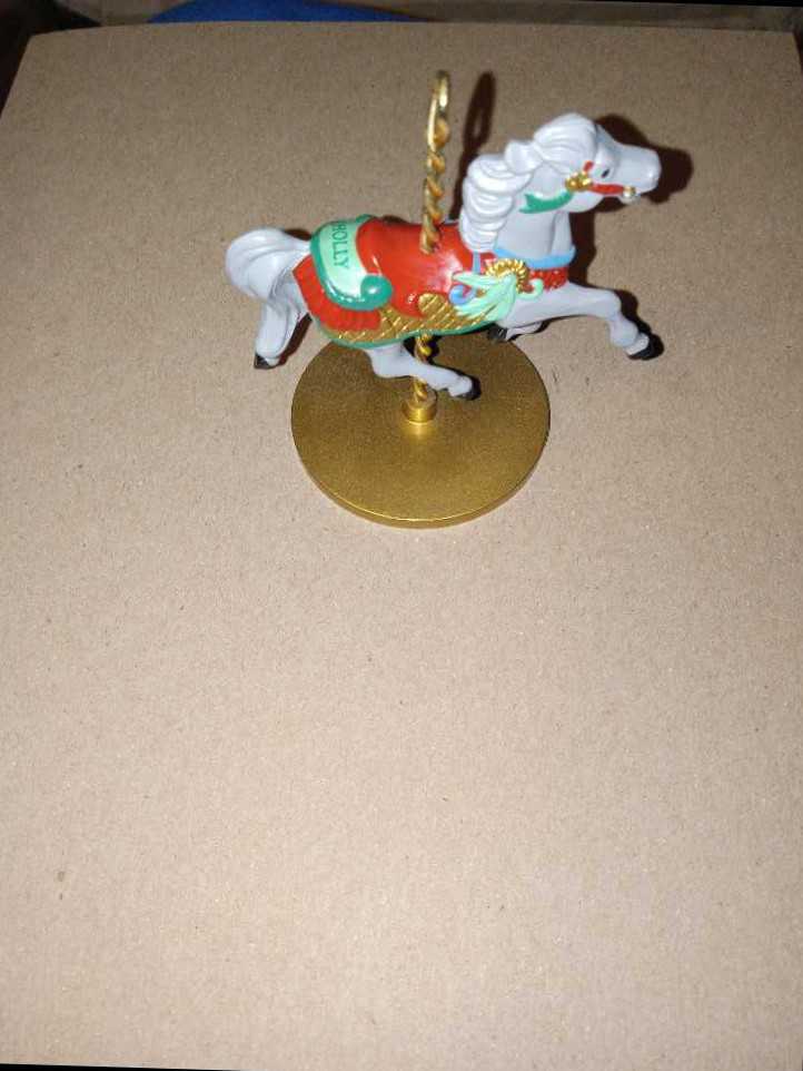 CH#2 - ”Holly” - Christmas Carousel Horse (Carousel Horse) ornament collectible [Barcode 070000022838] - Main Image 4