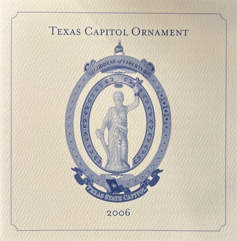 Texas Capitol Ornament  ornament collectible - Main Image 2