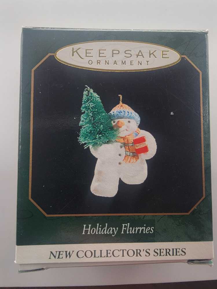 Miniature Holiday Flurries #1 - Snowman (Miniature Collector’s Series) ornament collectible [Barcode 015012493931] - Main Image 3