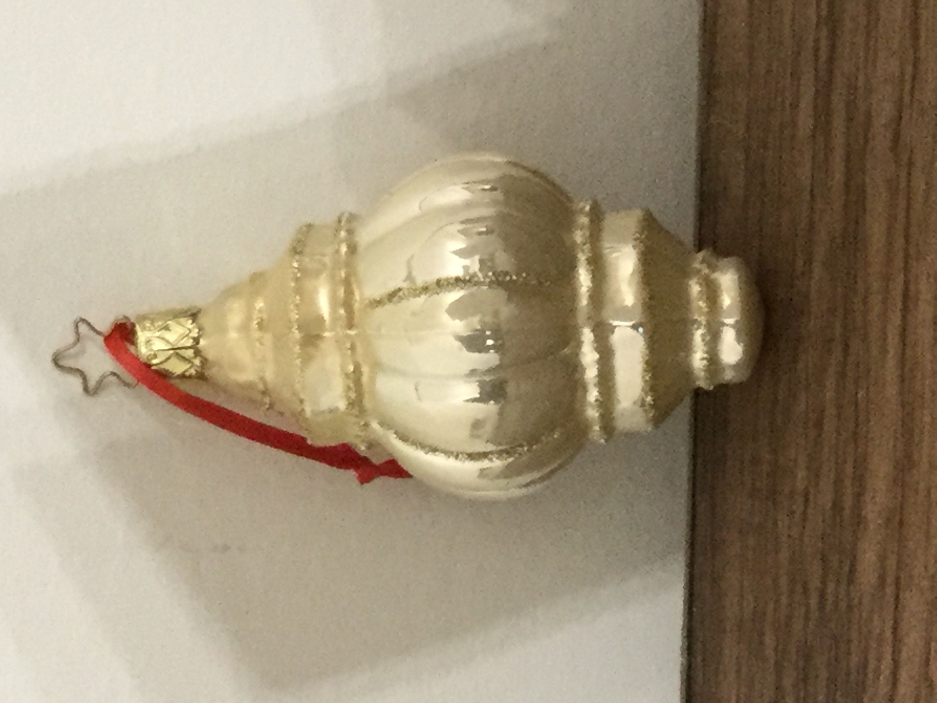 Golfer Glass Ornament