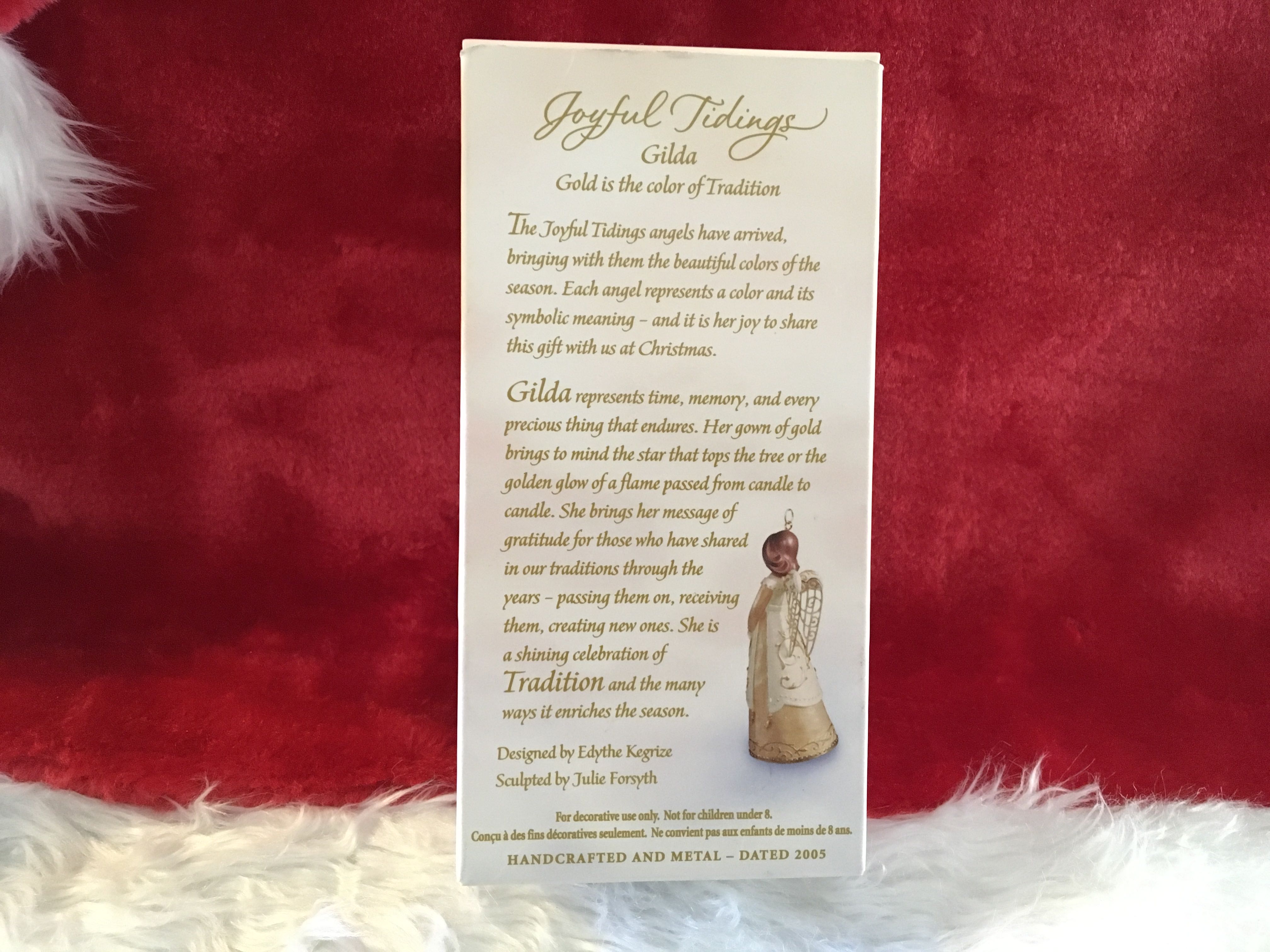 Angel Joyful Tidings Gilda - Joyful Tidings (Angel) ornament collectible [Barcode 015012884739] - Main Image 2