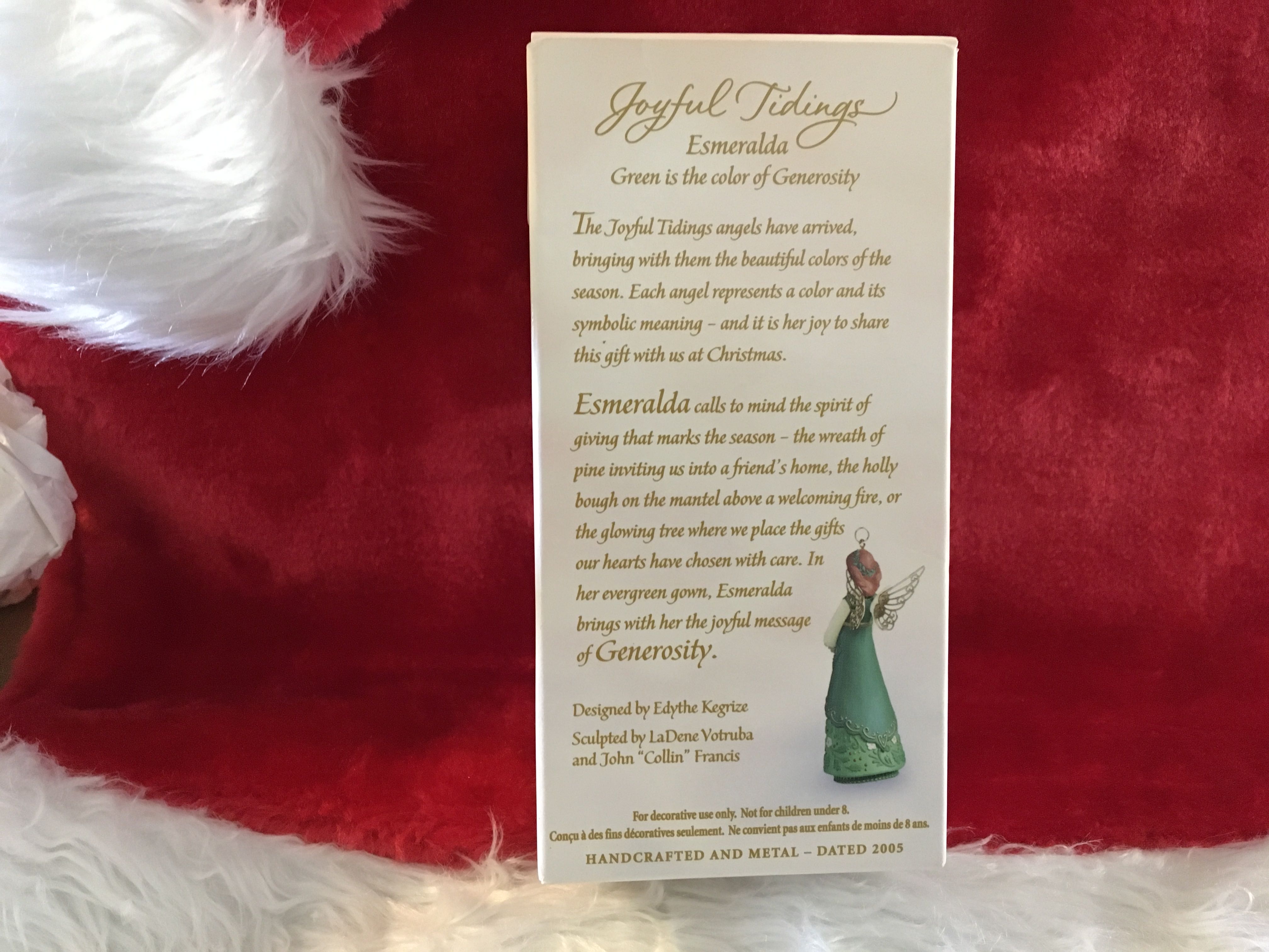 Joyful Tidings Esmeralda - Joyful Tidings (Angel) ornament collectible [Barcode 015012884692] - Main Image 2
