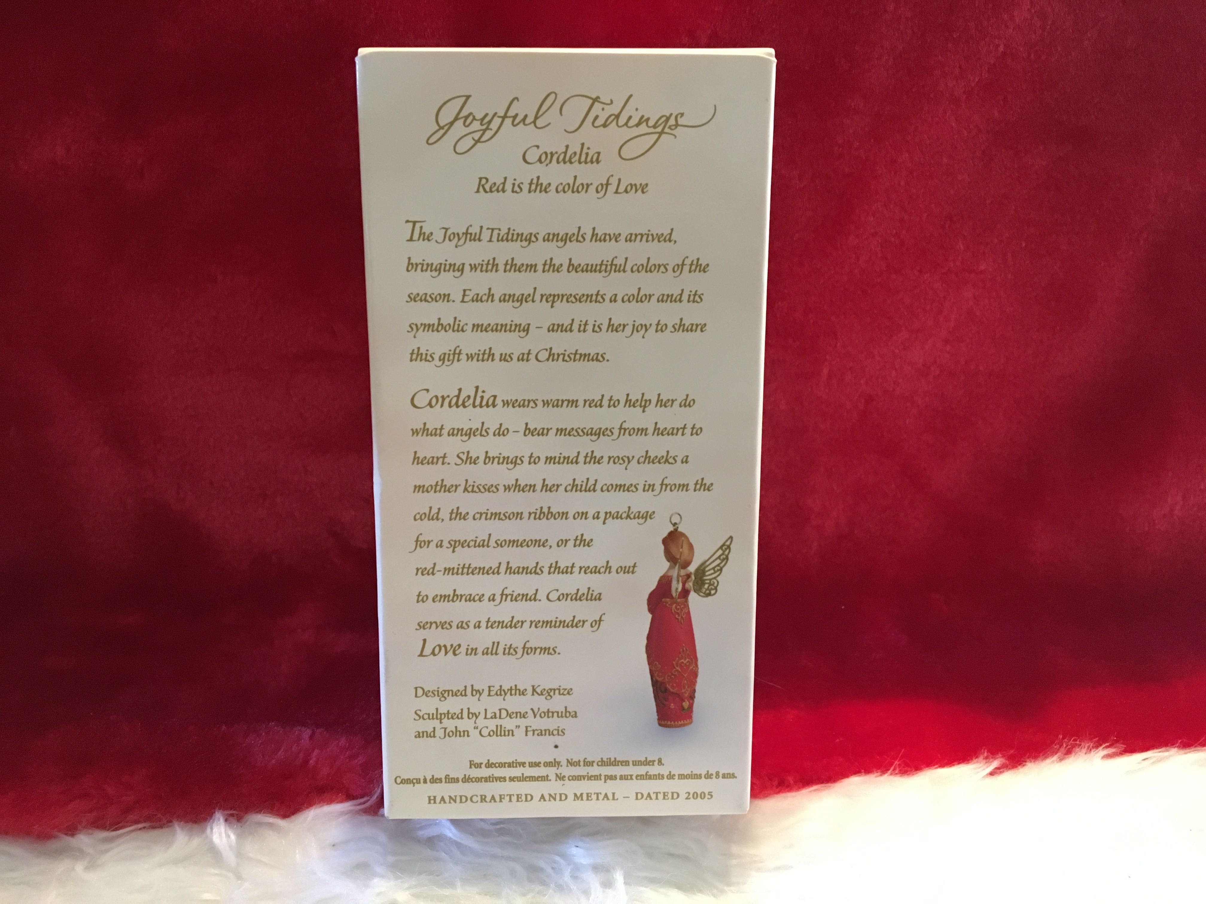 Angel Joyful Tidings Cordelia 3 - Joyful Tidings (Angel) ornament collectible [Barcode 015012884661] - Main Image 2