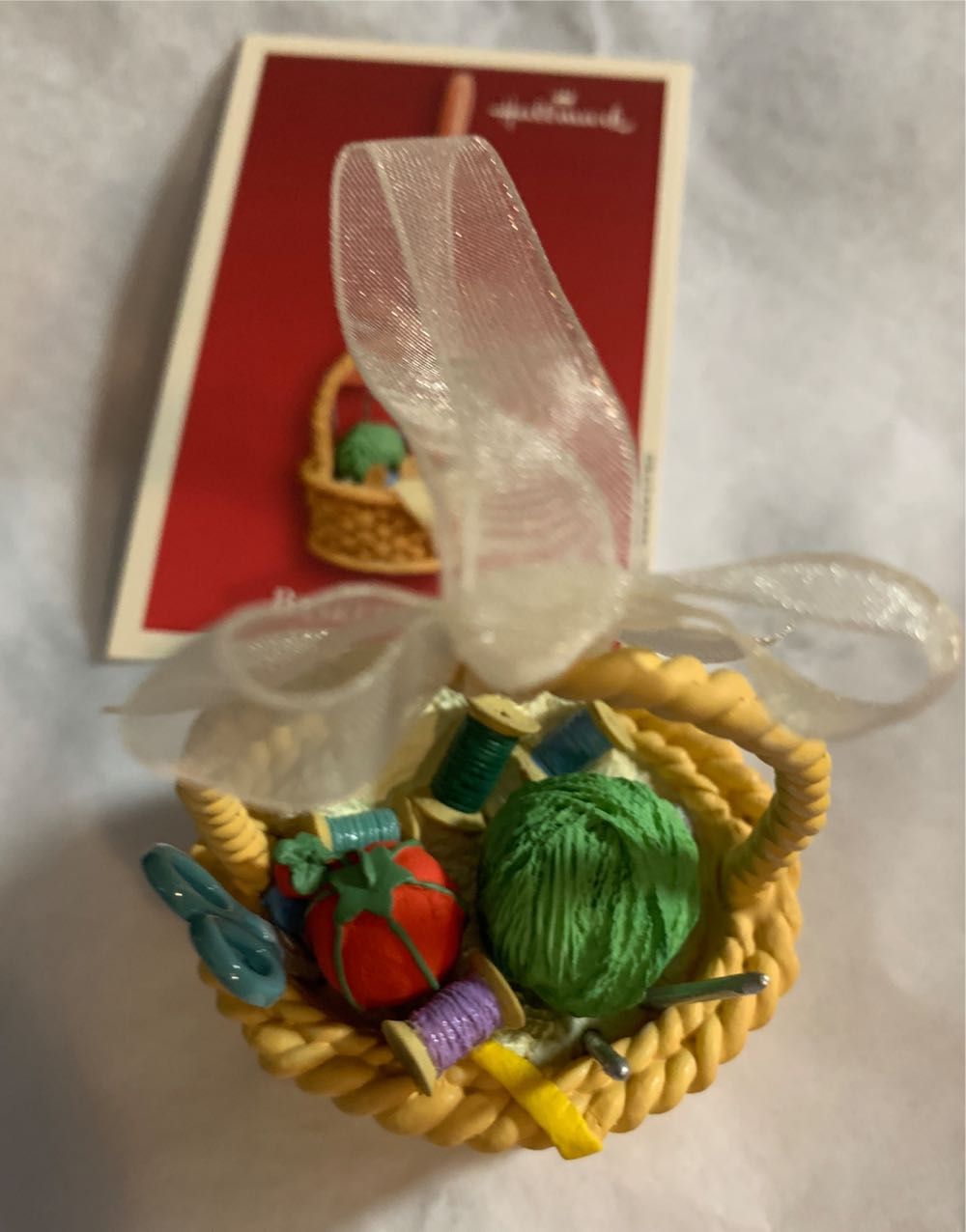 Basket Of Joy - JOY (Sewing) ornament collectible [Barcode 015012736496] - Main Image 4